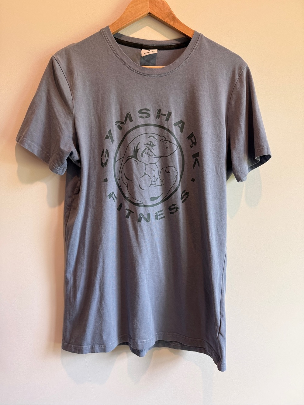 Gymshark Men's Light Blue Logo Tee